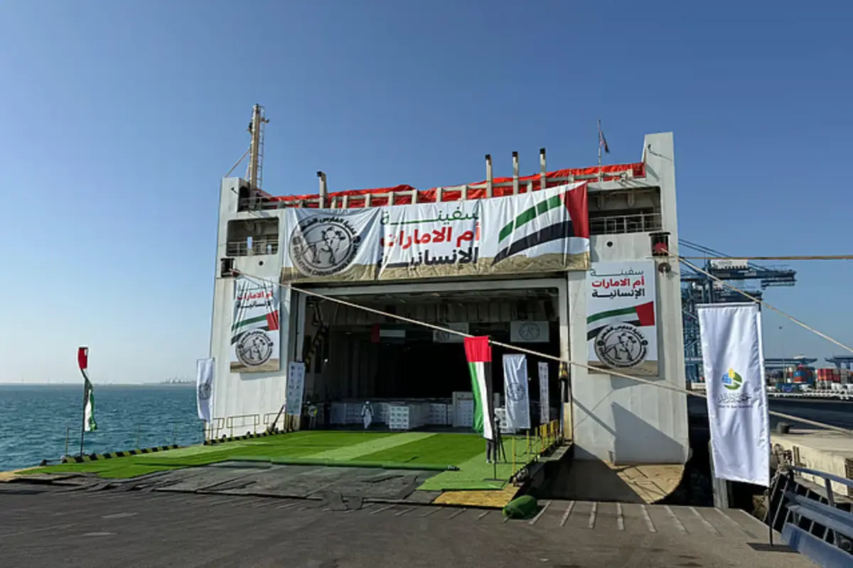 Vessel Um Al Emarat: UAE Strengthens Humanitarian Aid to Gaza During Ramadan