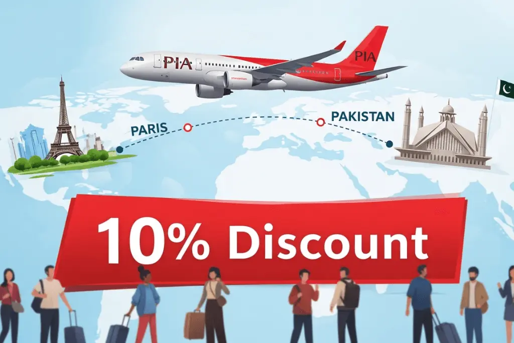 PIA Drops Paris–Pakistan Airfares: 10% Discount Sparks Travel Buzz