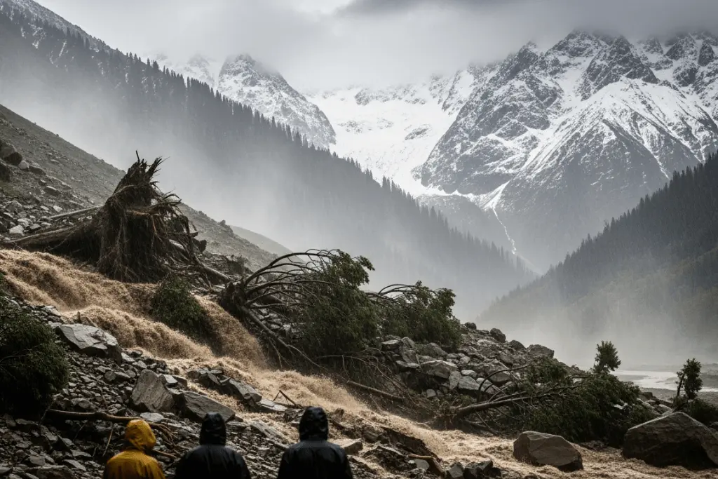Snow, Rain, Landslides: Northern Pakistan Triggers a Change in Weather