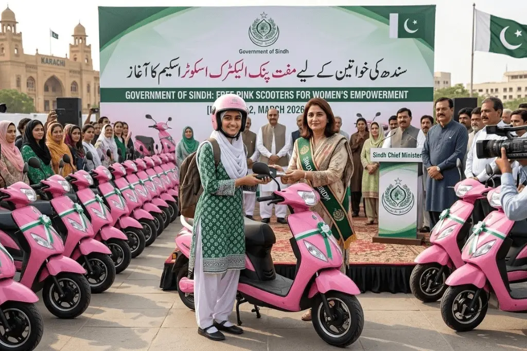 When will Sindh start distributing free pink electric scooters? / Sindh Pink scooters distribution date revealed