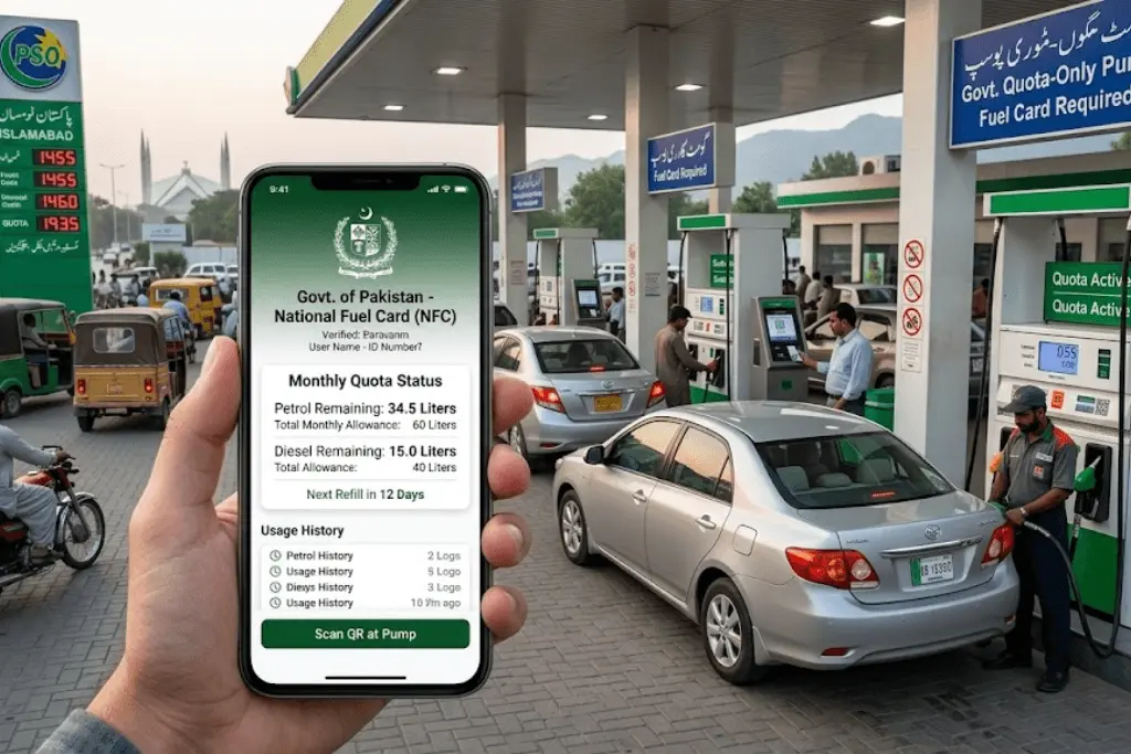 Pakistan Govt Prepares App to Limit Petrol and Diesel Usage
