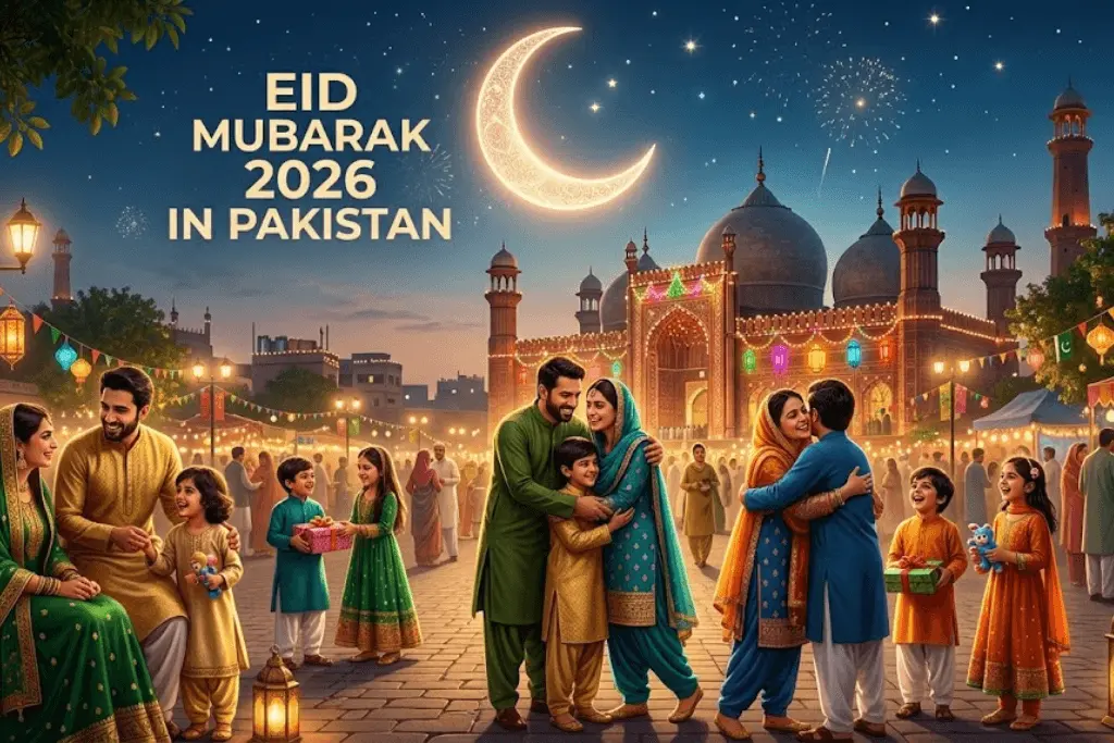 Eid Mubarak 2026 in Pakistan: Chand Raat, Moon Sighting & Wishes