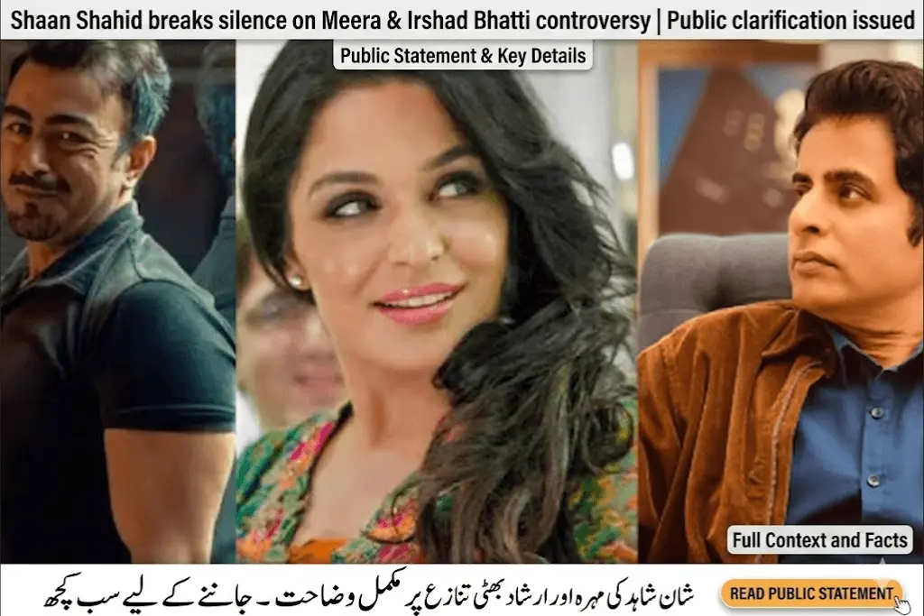 Shaan Shahid breaks the silence on Meera and Irshad Bhatti controversy, clarifies stance publicly: Everything You Need To Know