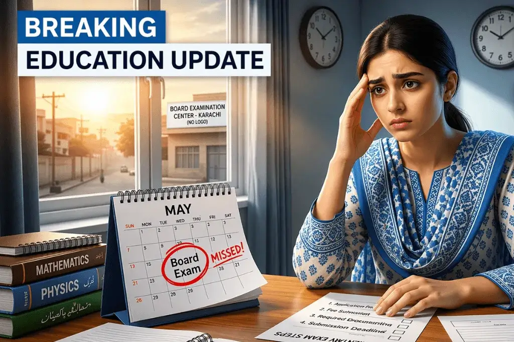What to Do If You Missed Your Exam Today – Karachi Board Important Update