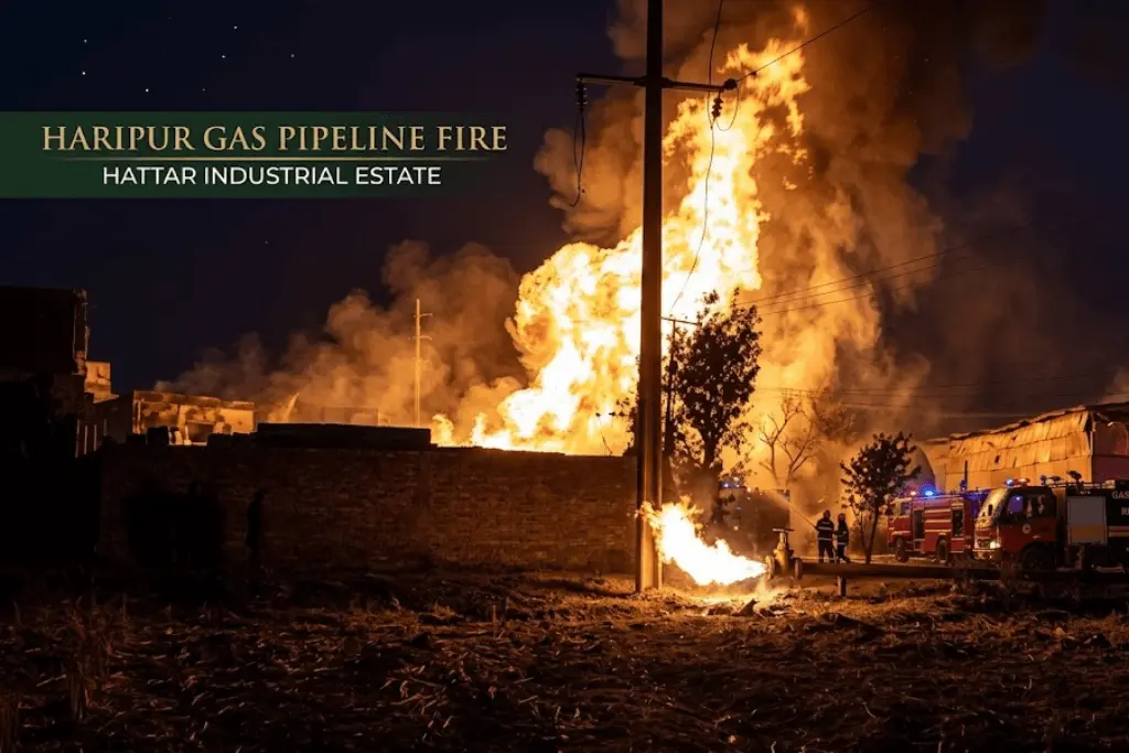 Sui Northern Gas Line Fire in Haripur Leaves 11 Injured: Ground Reports from Khyber Pakhtunkhwa