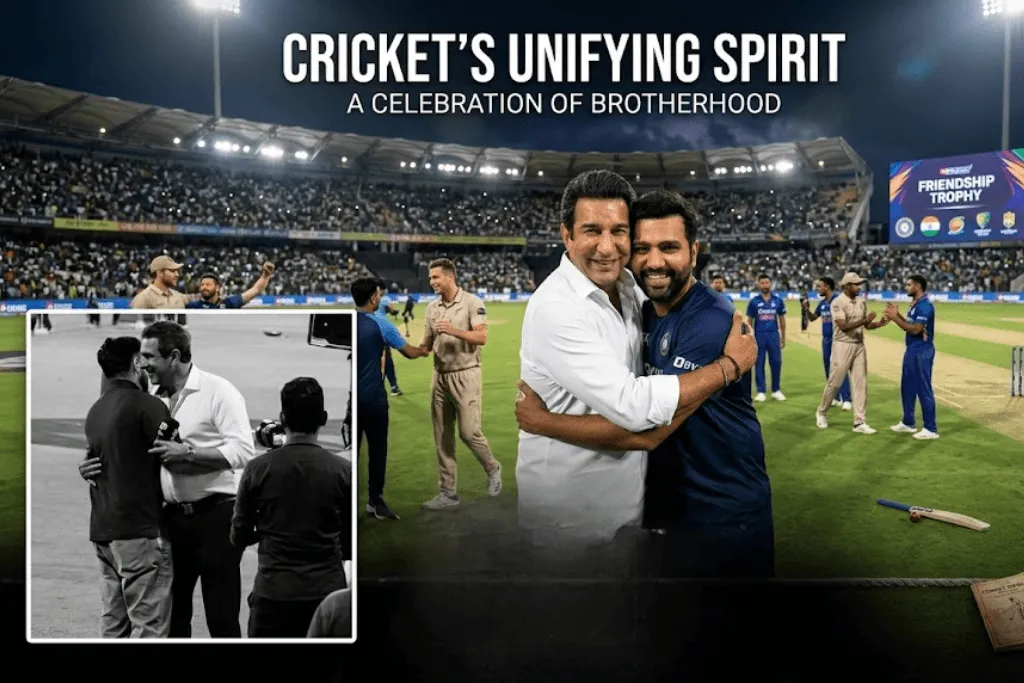 The Hug Heard Round the World: Rohit Sharma and Wasim Akram’s Viral Moment in Colombo
