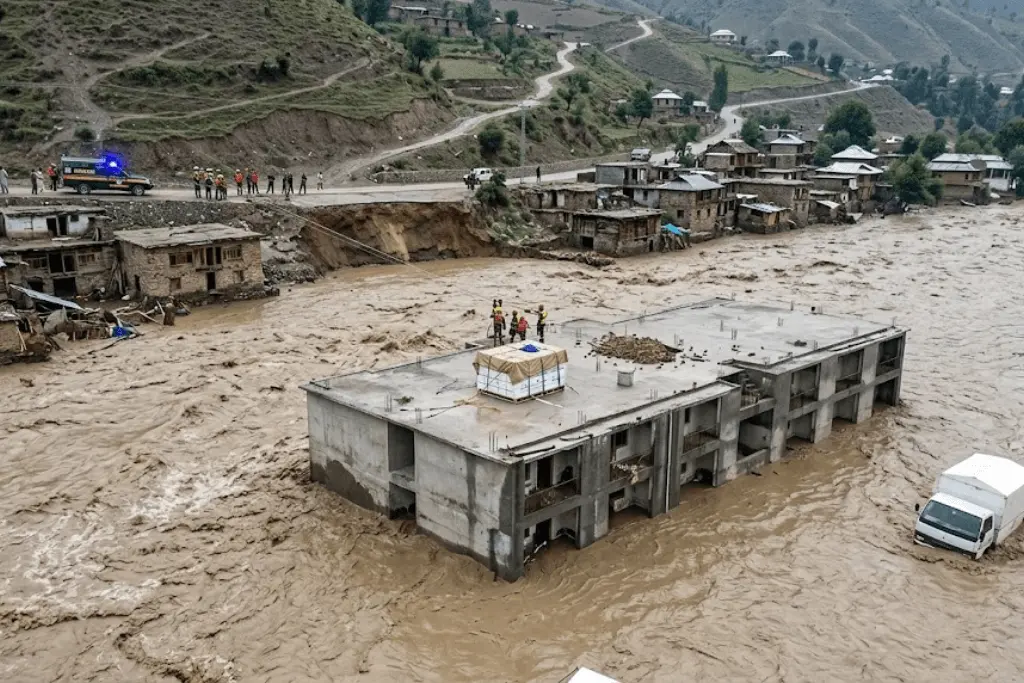 Shangla flash flood