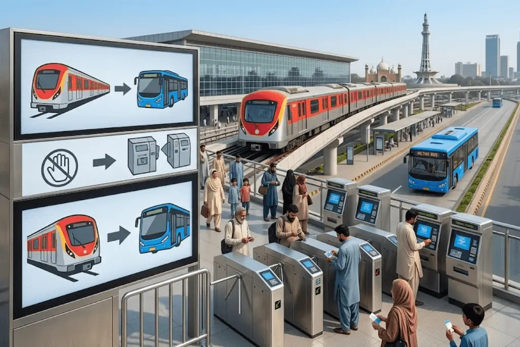 Orange Line Metro fare Pakistan