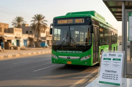 Khushab electric bus service