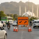 Islamabad traffic diversion