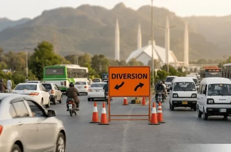Islamabad traffic diversion