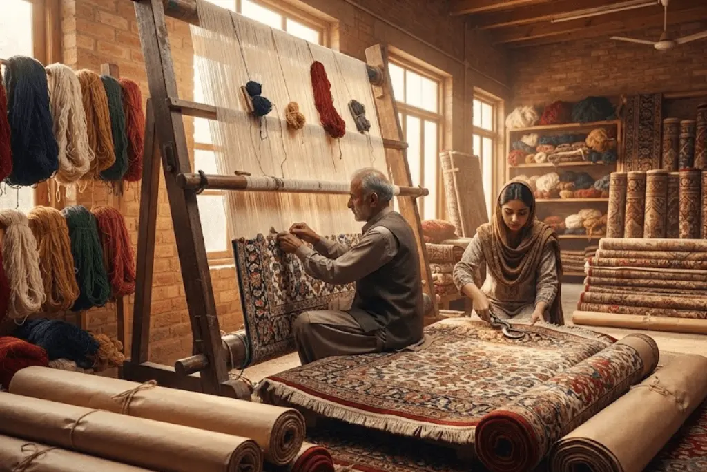 Pakistan hand knotted carpets
