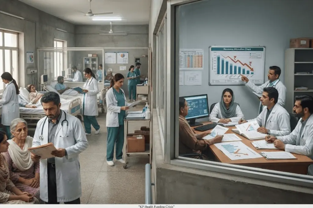 KP health funding crisis