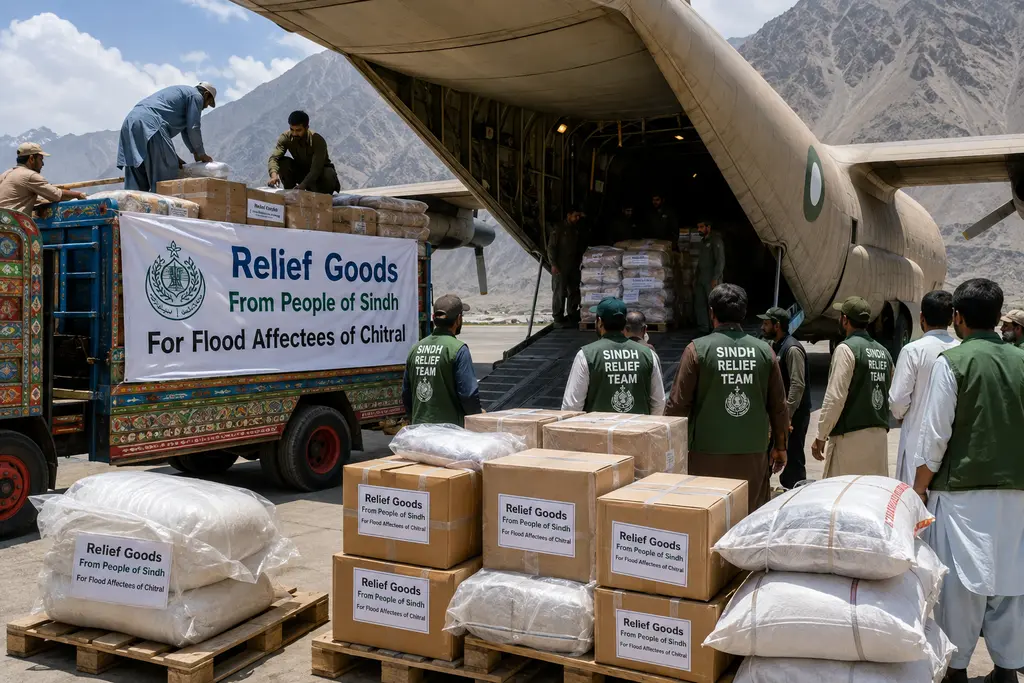 Sindh Sends Relief Supplies to Flood-Hit Chitral as Recovery Efforts Continue