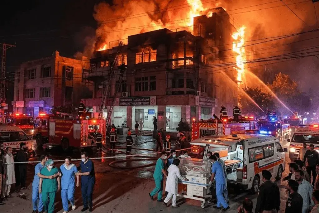 Islamabad hospital fire
