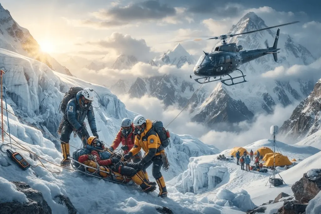 Pakistan mountain rescue