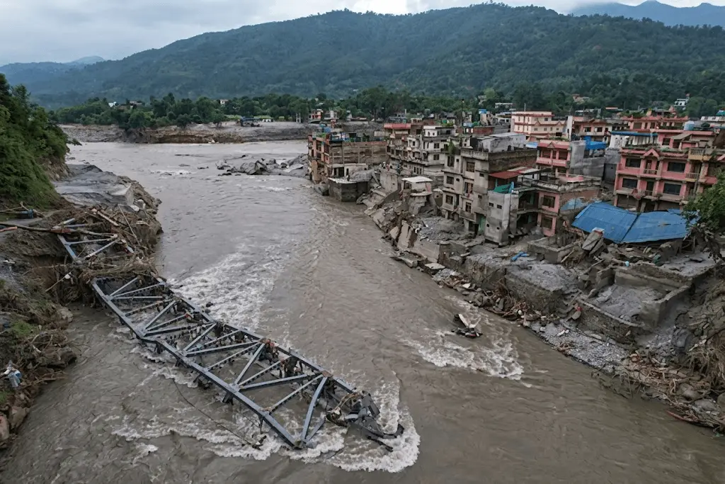 Nepal China floods