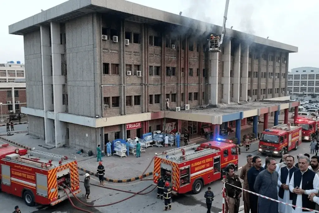 Islamabad hospital fire