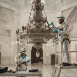 Mazar-e-Quaid chandelier restoration