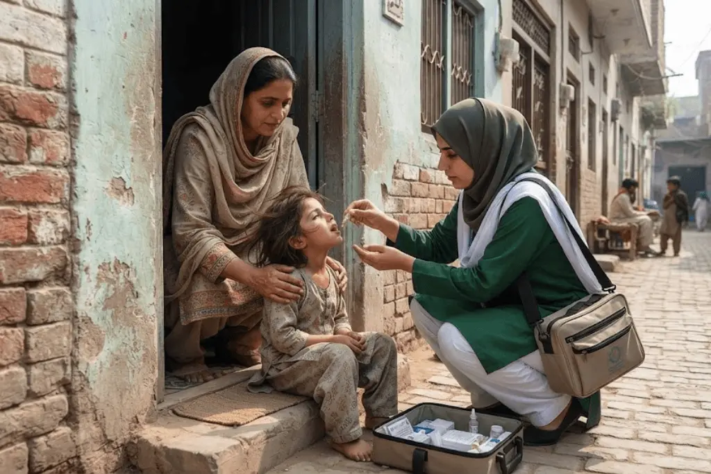 Pakistan polio vaccination