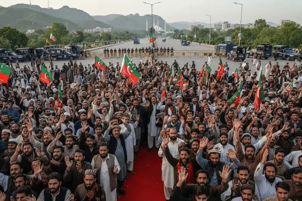 Pakistan government protests