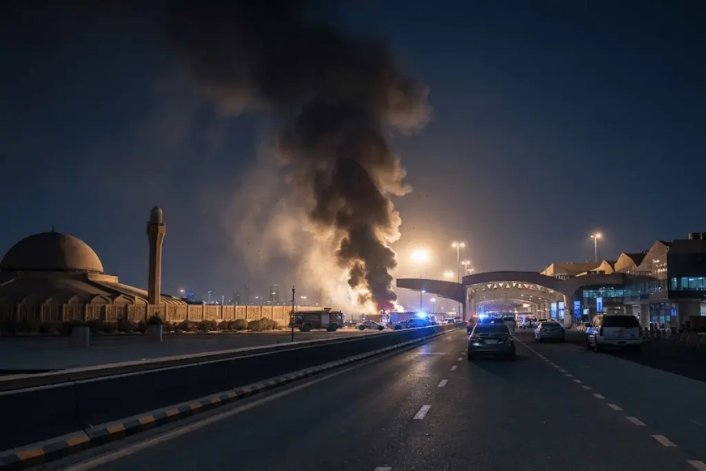 Riyadh airport smoke
